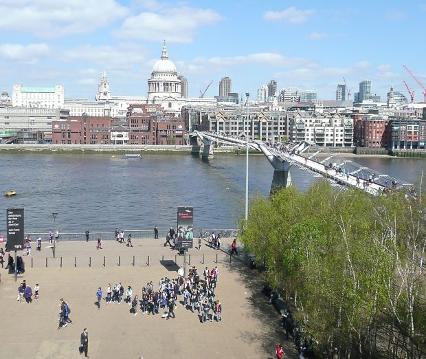 St Paul's Cathedral and The Millennium Bridge